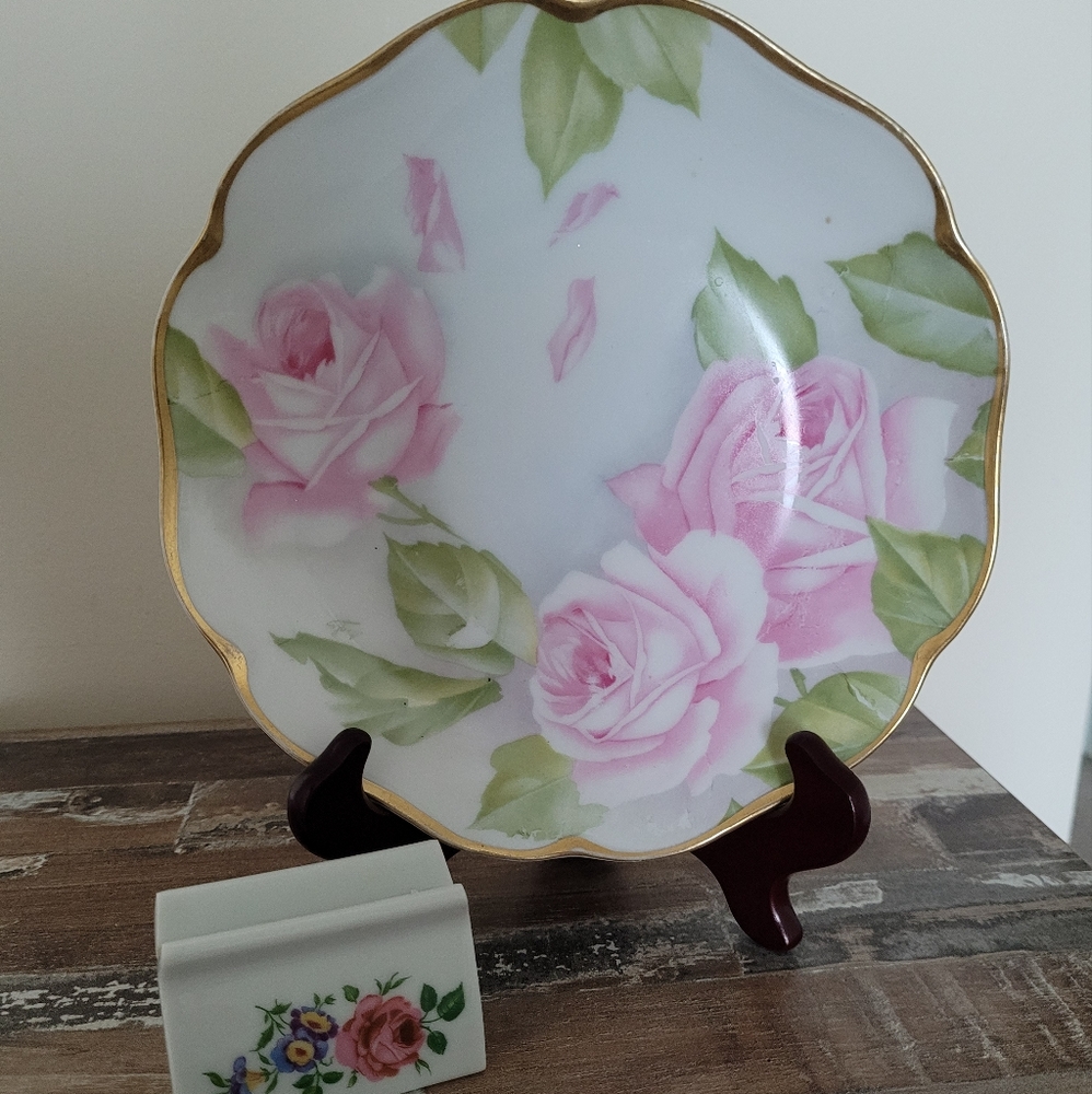 Lot of 2 items made in W. GERMANY. Roses